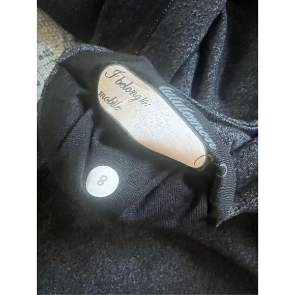 Lululemon Dark Heathered Charcoal Gray Align Cropped Leggings Size 8 - Picture 5 of 7